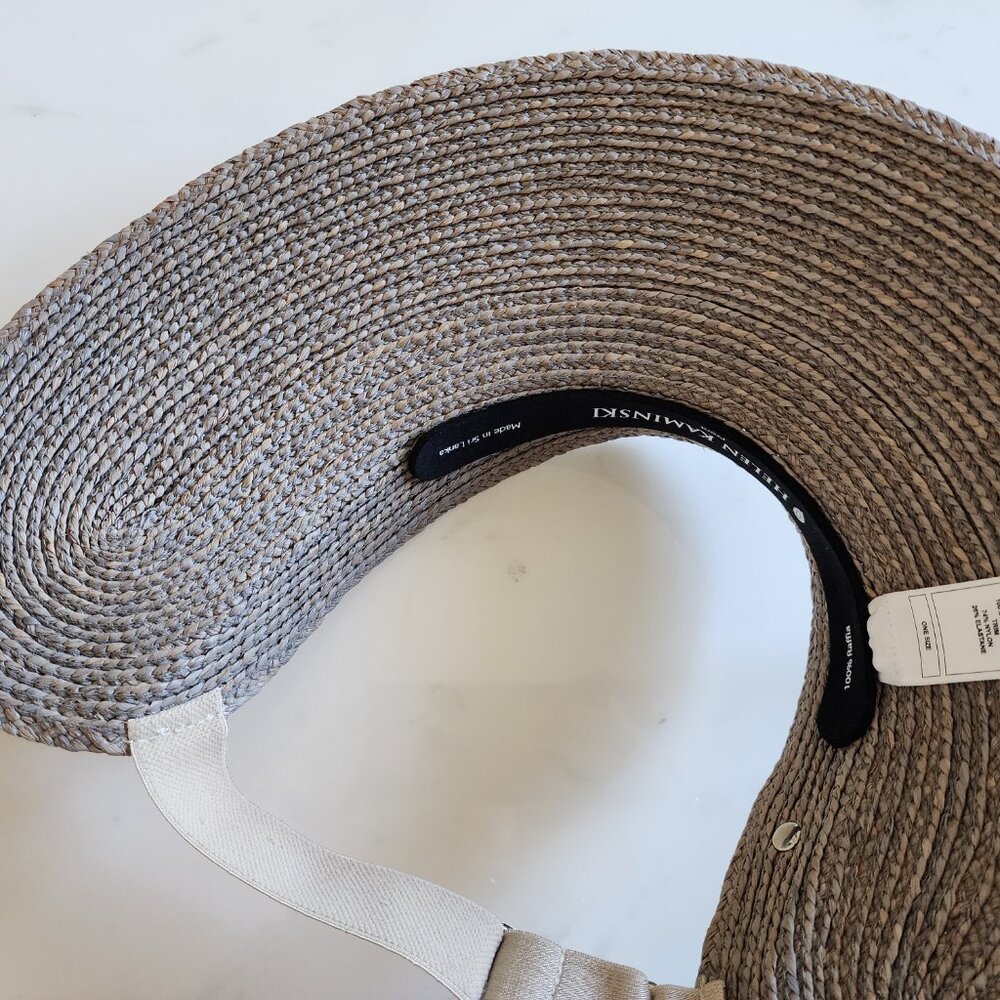 NWT - Helen Kaminski Maris Raffia Visor Hat - Eclipse👒 #11957 - Picture 8 of 12